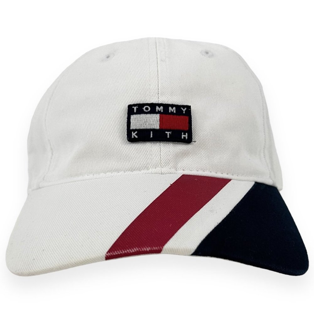 Kith x Tommy Hilfiger White Mini Flag Adjustable Hat